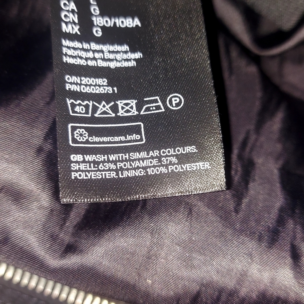 H&M Classic Black Bomber Jacket - Picture 9 of 15